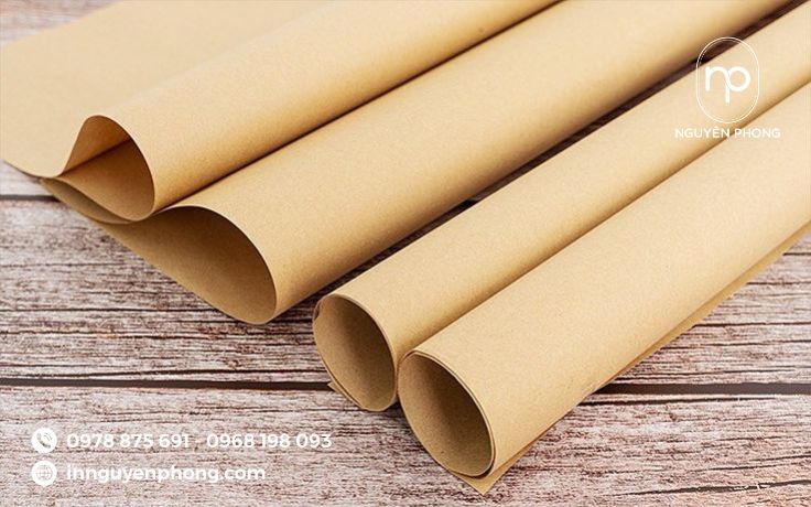giấy kraft vàng dùng để in thùng carton 5 lớp sóng BC